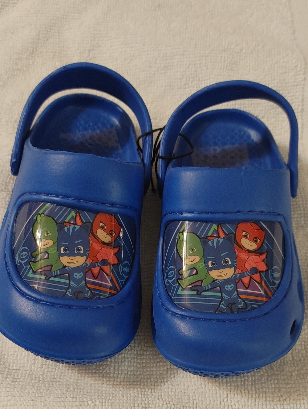 Kids Blue PJ Masks Slip-On Sandals with Heel Strap